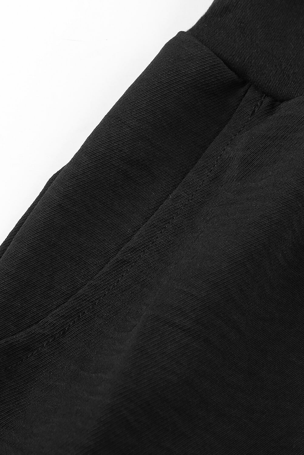 Black Pocketed Casual Joggers